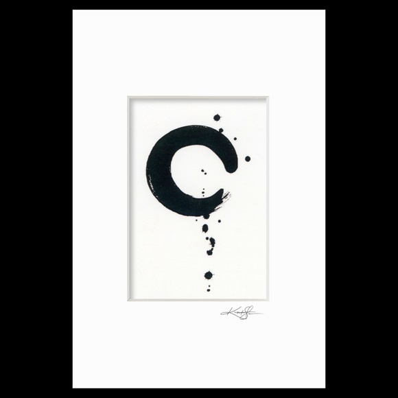 Enso Print in Mat from original painting by Kathy Morton Stanion - Picture 2 of 4